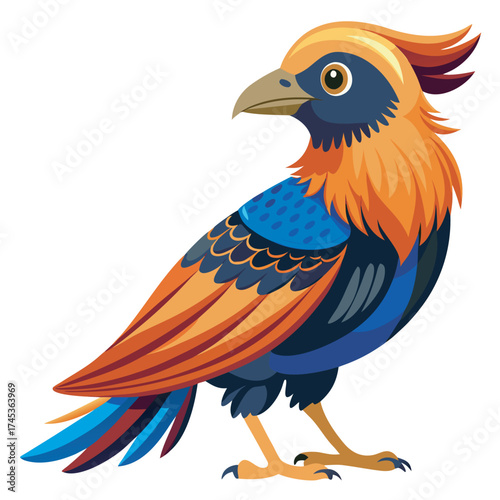 Obraz na plátně Colorful Mythical Bird