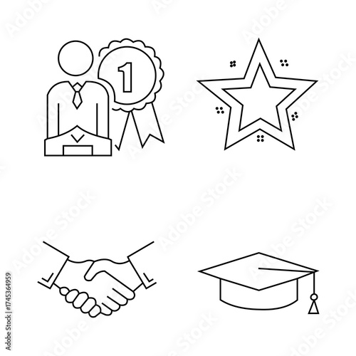 set of business icons