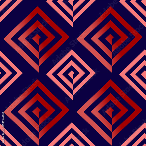 red and black seamless pattern. Fabric design. Vector illustration 