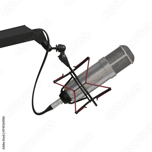 3d Render of Microphone