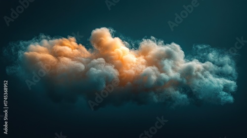 Large, dramatic, luminous cloud