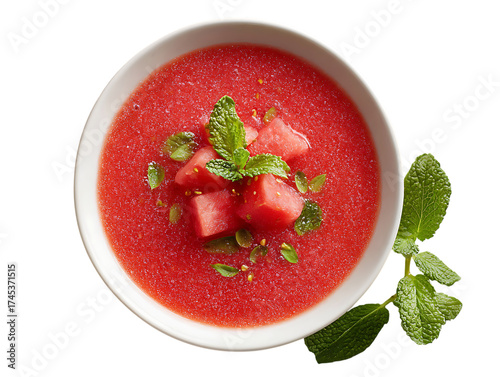 Watermelon Gazpacho Chilled Refreshing Fruit Delight