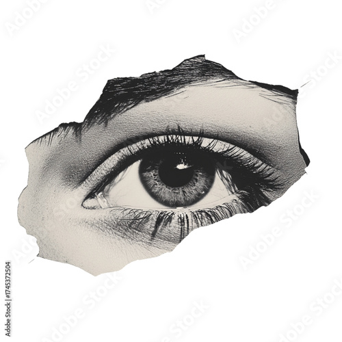 woman with eye