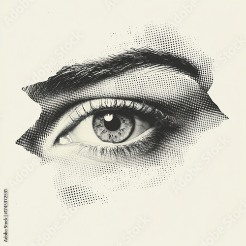 eye of the woman