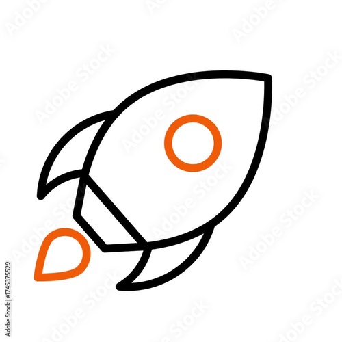 rocket Animated Video Icon - Motion Graphics