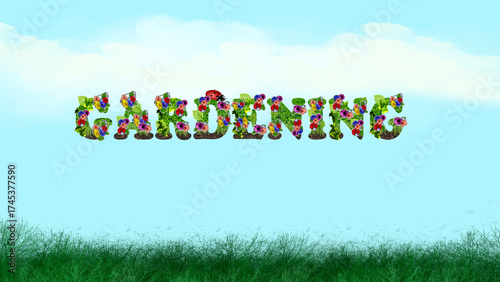Gardening Meadow Background Image