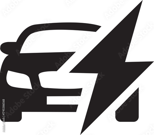 Car charging icon
