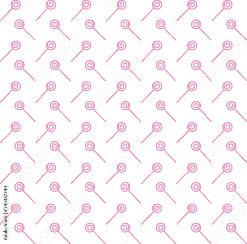 A seamless pattern of playful candy shapes
