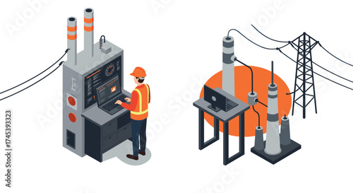 Industrial automation and control systems in power plants