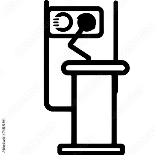 conference equipment vecture illustration