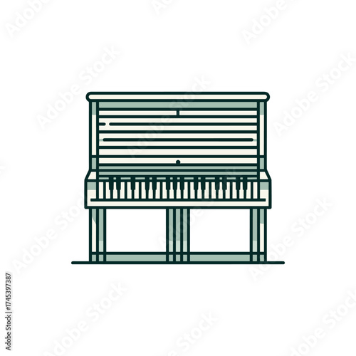Vintage piano in a cozy room with soft lighting, inviting a musical ambiance and creativity