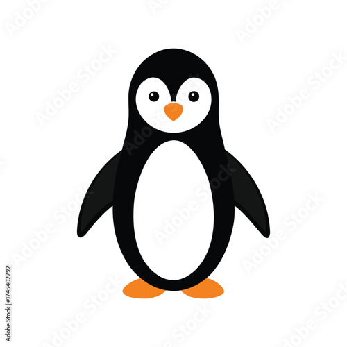 Vector art of cute penguin, a charming and delightful illustration