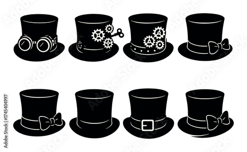 Safety equipment and hazard icons on metallic background.