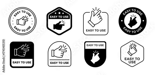 Easy to use icon. Vector illustration lable