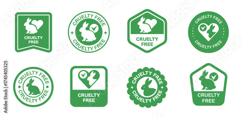 Indicating ethical animal testing free products for cosmetics and beauty