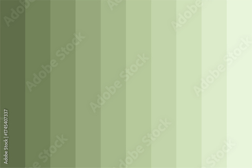Green vertical striped gradient background vector illustration.