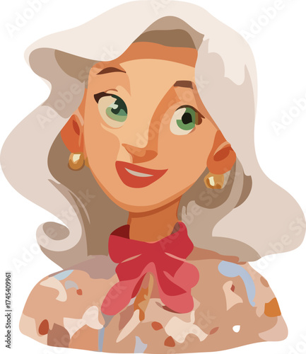 woman cartoon character