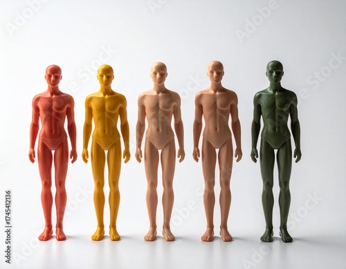 Generated image Ishihara (color blindness) test diagrams (real display) on a shadow-free white background