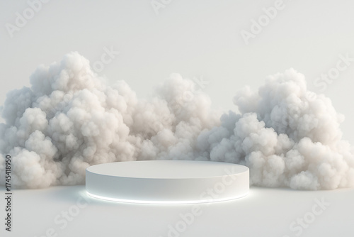 white smoke on white background