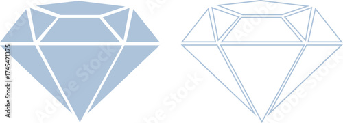 Luxury Crystal diamond Icon