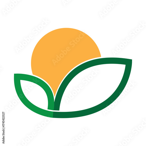 Leaves icon vector set isolated on white background. Various shapes of green leaves of trees and plants. Elements for eco and bio logos.