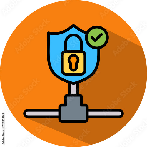 Secure Vpn isometric icon