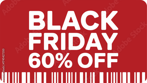 Black friday sale sixty percent off discount promotion shopping
