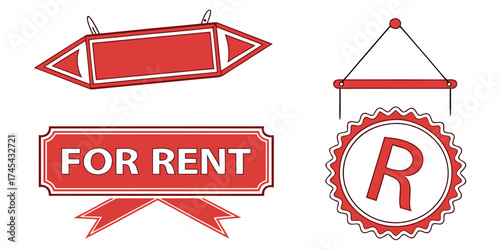 Eye-Catching For Rent Sign Collection, Perfect for Real Estate Marketing & Property Rentals, Designed to Attract Tenants with Bold, Readable Signs