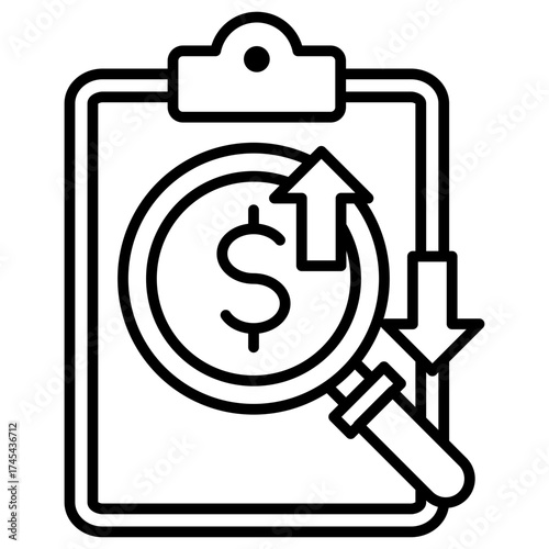 Cost Analysis Outline Icon