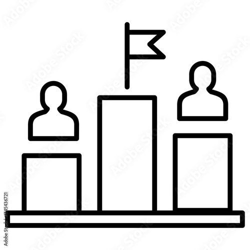 Competitor Outline Icon