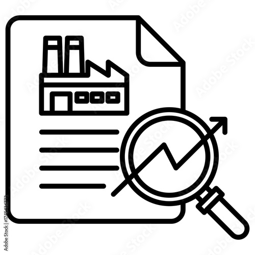 Industry Analysis Outline Icon