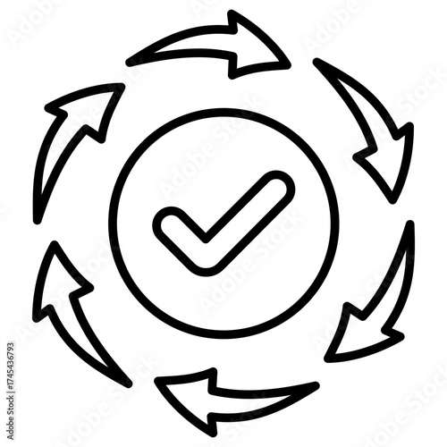 Value Chain Outline Icon