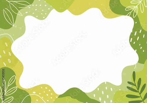 Green Organic Abstract Frame