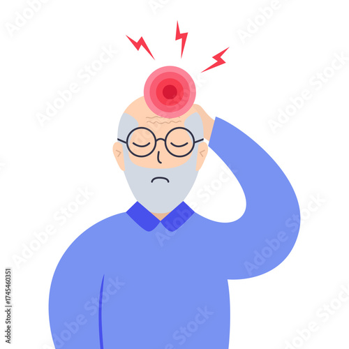 Migraine, hypertension, cerebral stroke or concussion.