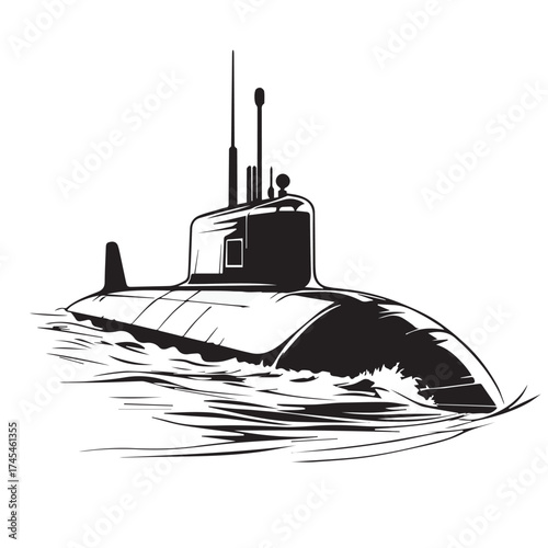 war submarines in the sea