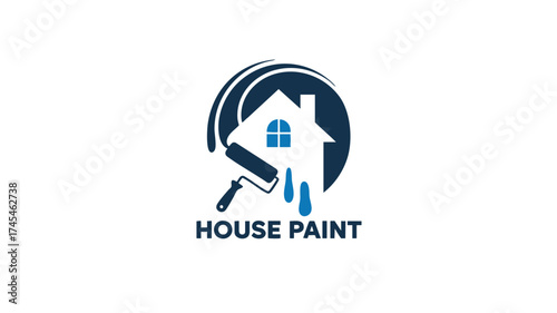 Professional house painting services logo design for home improvement businesses