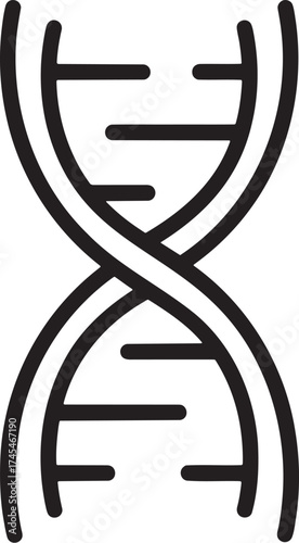DNA Helix Vector Icon.