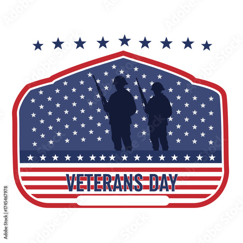 Veterans Day. honor heroes, Holiday concept. Template for background, banner, card, poster with text inscription