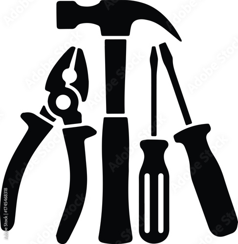 Home Maintenance Tools Silhouette
