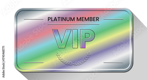Platinum member vip card