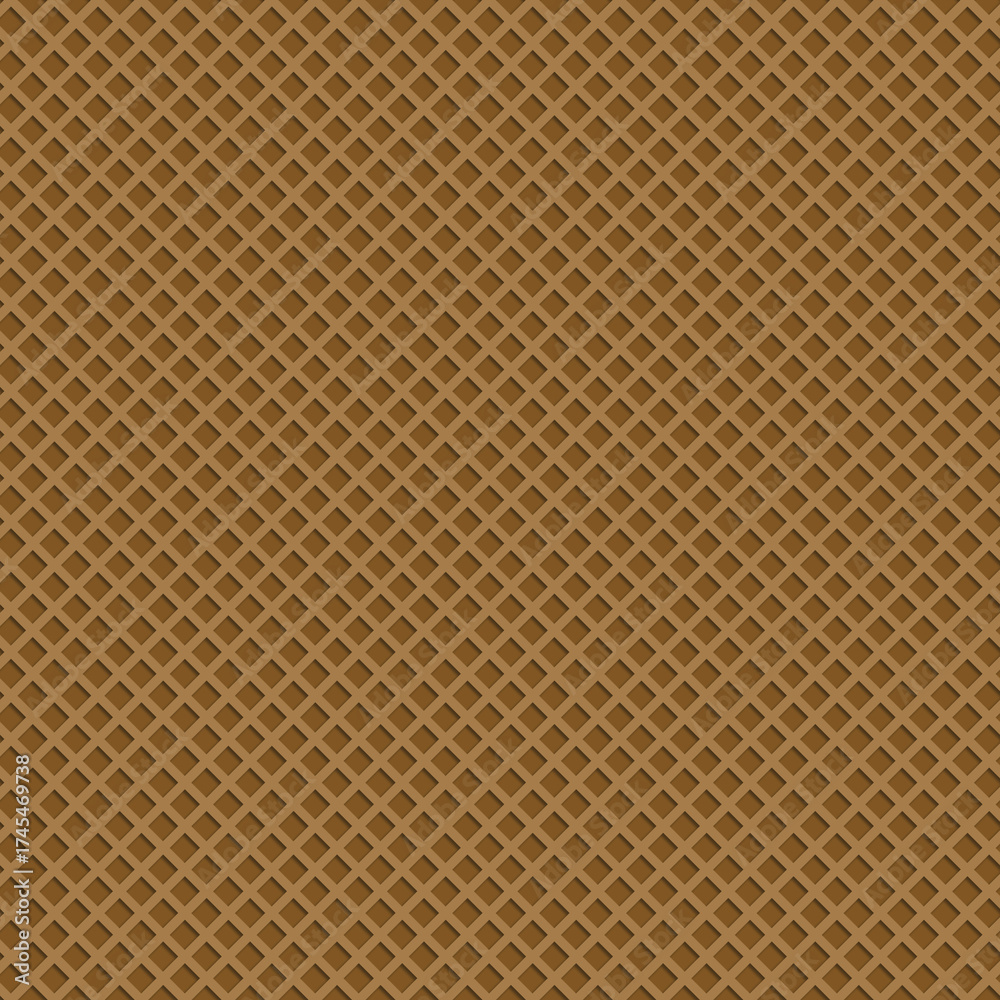 Fototapeta premium Seamless Chocolate Wafer cone Texture 