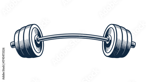 Dynamic barbell image for fitness and strength training enthusiasts