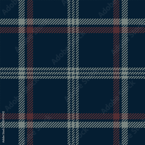 Navy blue pattern seamless tartan check plaid, fabric swatch for skirt, tablecloth, blanket, duvet cover