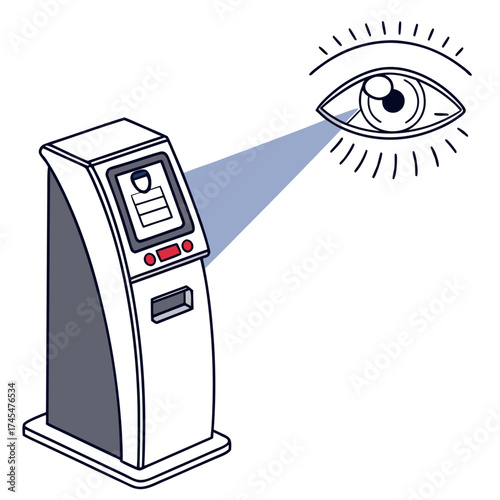 Biometric scanner for eye recognition system