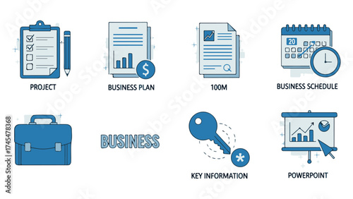 Business and Project Management Icons