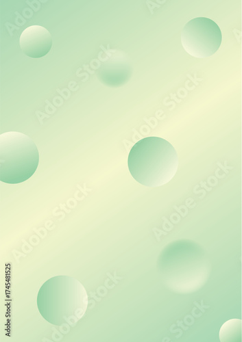 Green Gradient Bubble Design Fresh Spring Bubbles Background Nature Green Gradient Texture