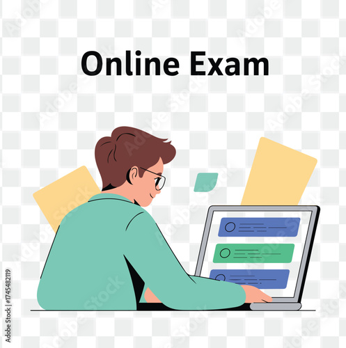 Taking Online Exam with Laptop