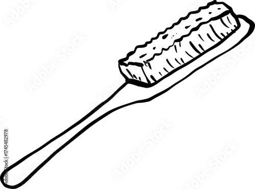 Barber Shop Brush hand drawn Illustration