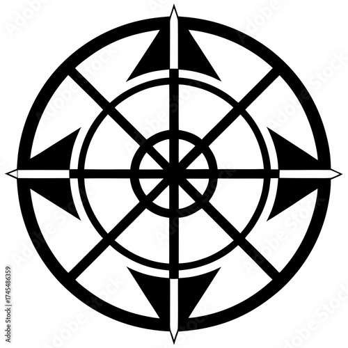 Medicine wheel Native symbol icon background