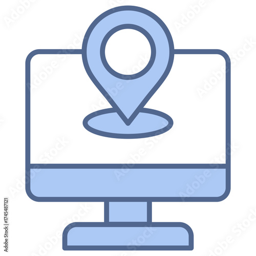 Ip Address Blue Icon